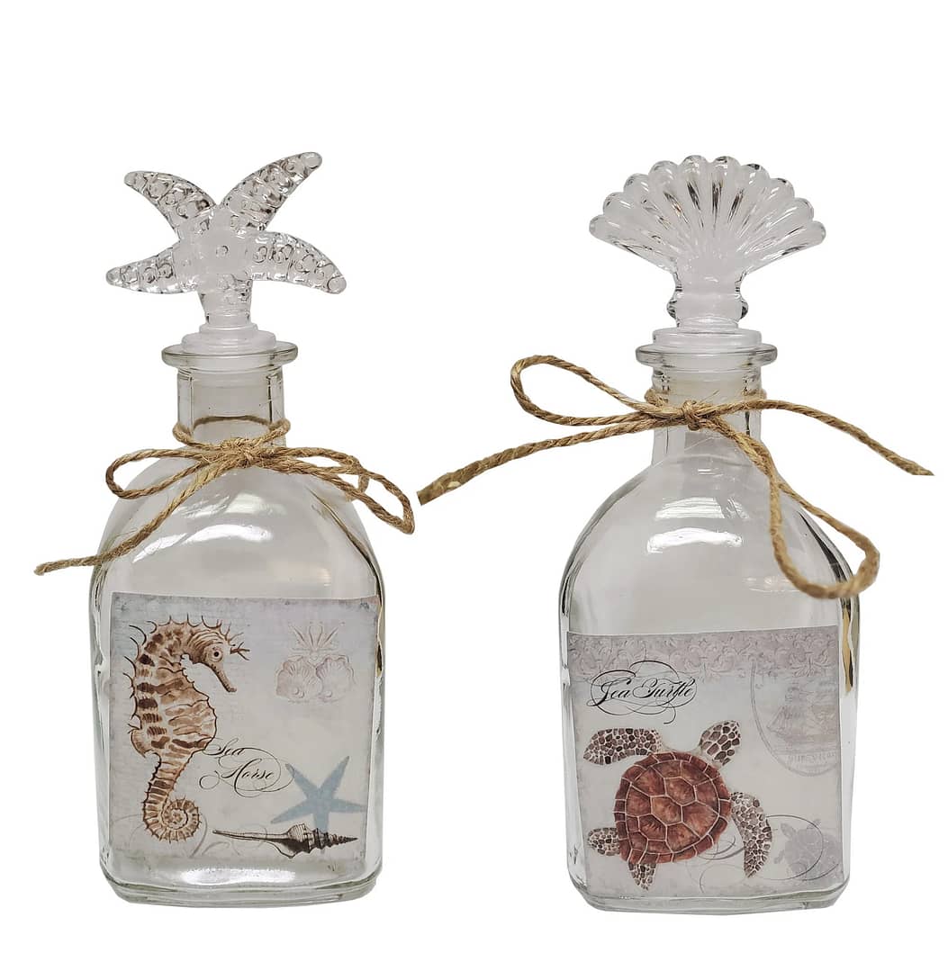 seahorse and trutle decorative sand keeping jars