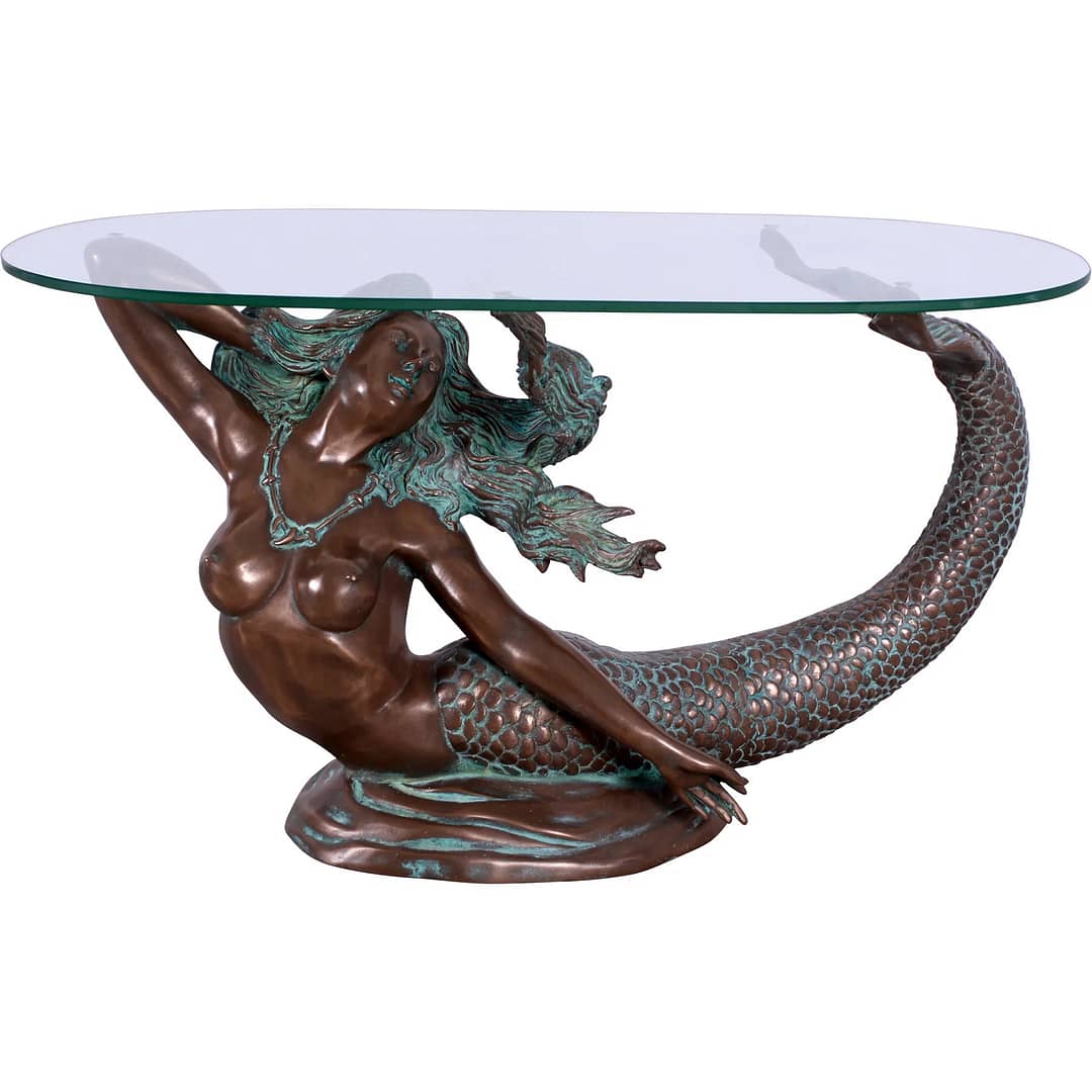Verde Bronze Finish Mermaid Table