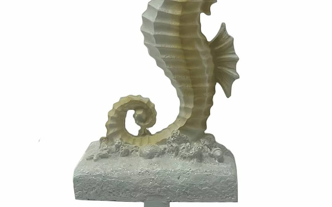 Seahorse Standing Stocking Holder Christmas Décor