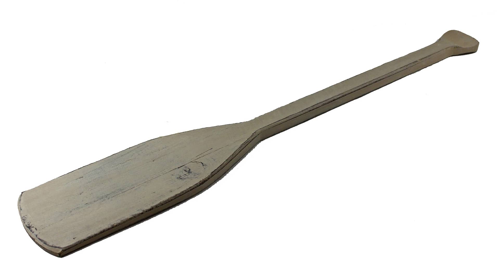 30"L Distress White Wooden Paddle Decor
