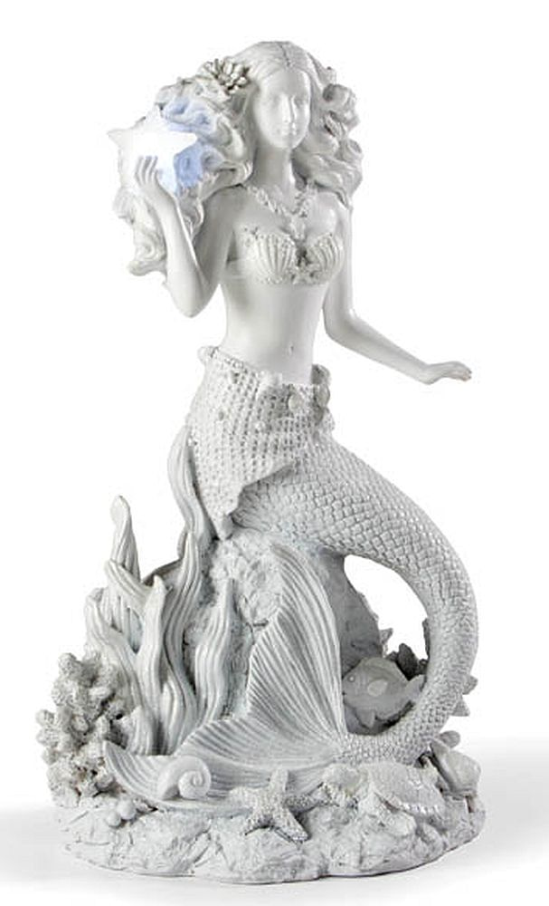 mermaid statue figurine collectible home decor accent piece magical mythical mystical resin